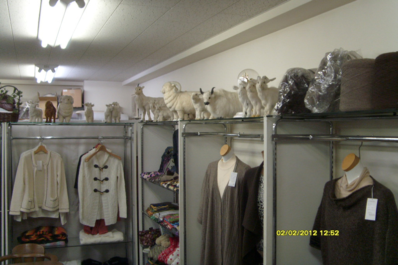 日本羊絨服飾制品展示區
